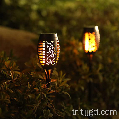 Güneş alev bahçe ışığı